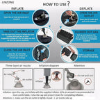 Travel Cushion Airplane Seat,Plane Seat Cushion for Long Flights,Portable Inflatable Seat Cushion for Air Travel,Office,Car and Wheelchair,Comes with Air Pump and Storage Bag