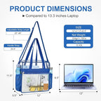 USPECLARE Clear Bag for Stadium Events,Transparent Bag for Work Sports Games Concerts Travel Gym