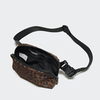 Pander Two Way Zipper Fanny Pack Nylon Everywhere Belt Bag for Women, Water Repellent Waist Packs, Crossbody Bags with Adjustable Strap (Midnight Leopard)