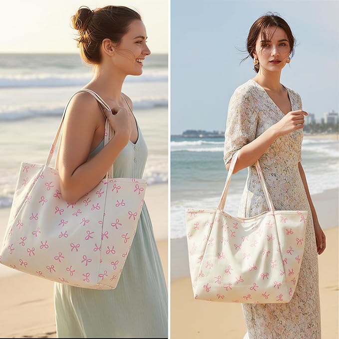Long Keeper Corduroy Tote Bag for Women Girl Cute Large Tote Purse Reusable Canvas Shoulder Bag Handbag for Work Travel Gym