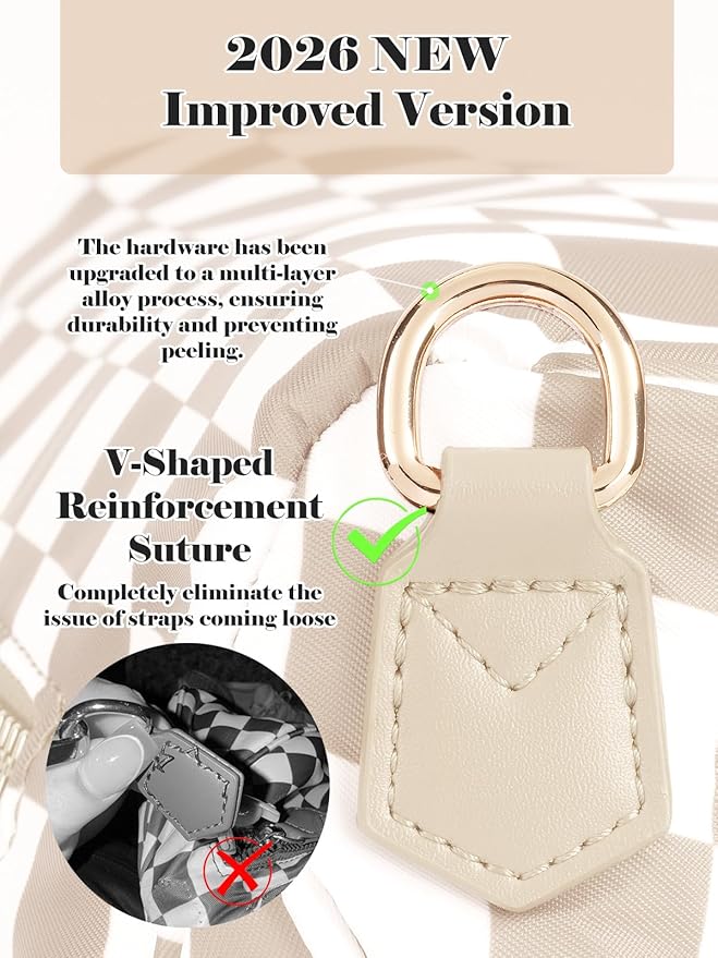 Black and White Checkered Crossbody Bag Bum Bag for Women,Spacious Checkered Purse Fanny Packs Belt Bag