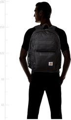 Carhartt 27L Single-Compartment Backpack, Durable Pack with Laptop Sleeve and Duravax Abrasion Resistant Base, Black
