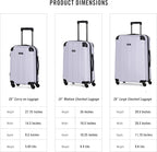 Kenneth Cole REACTION Out of Bounds Lightweight Hardshell 4-Wheel Spinner Luggage, Lavender, 20-Inch Carry On