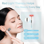 Red-Light-Therapy，Led Facial Light Therapy 7 Colors Eye Beauty Wand Face Massager Red for Skincare & Blue Rejuvenation Tool