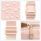 Gitus 6 7 8 9 10 Year Old Girl Gifts Belt Bag Fanny Pack Crossbody Bags with Initial Letter Patch Things for Teen Girls Easter Gifts for Girls Travel Essentials（Coral Pink-O）