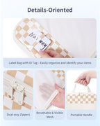 Narwey 6 Set/5 Set Compression Packing Cubes for Travel Kids Women Carry on, Packing Organizers Bag for Backpack Luggage Suitcase Duffle Bags