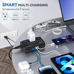 DOACE 350W Voltage Converter US to Europe - 220V to 110V Converter for European Travel, Power Adapter Combo with PD Chargers for Hair Straightener Shaver Toothbrush CPAP Laptop Camera Phone