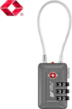 TSA Accepted Luggage Travel Lock, Set-Your-Own Combination Lock for School Gym Locker, Luggage Suitcase Baggage Locks, Filing Cabinets, Toolbox, Case (Slate Gray, 1 Pack)