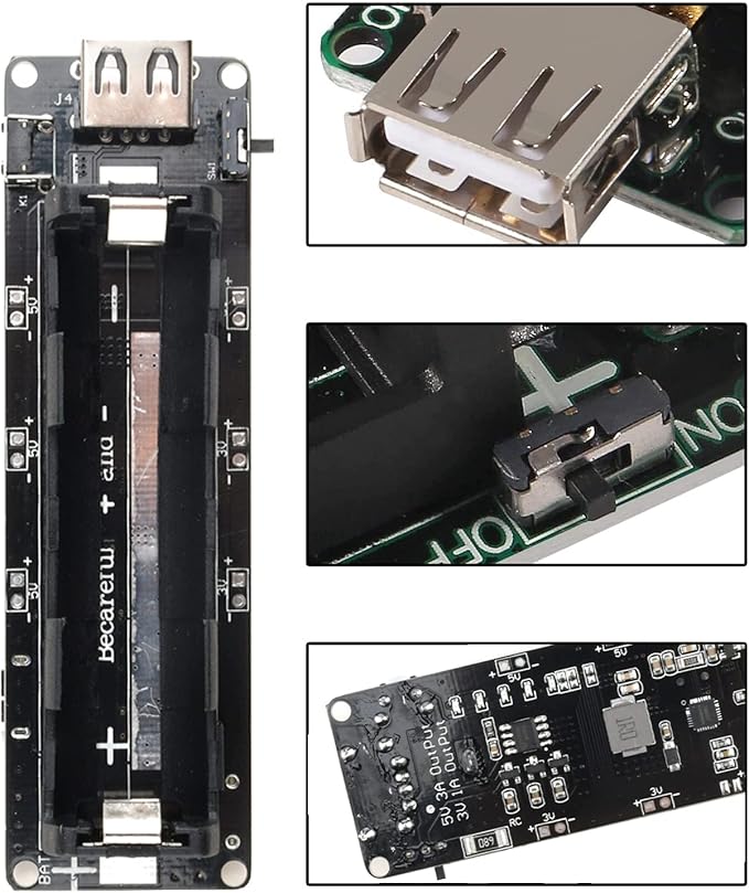 diymore Li-ion Battery V3 Shield 1 Holder 3V/1A 5V/2A USB Power Bank Battery Charging Module 18650 Battery Holder