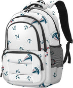 rickyh style School Backpack Travel Bag for Men & Women Lightweight College Back Pack with Laptop Compartmen