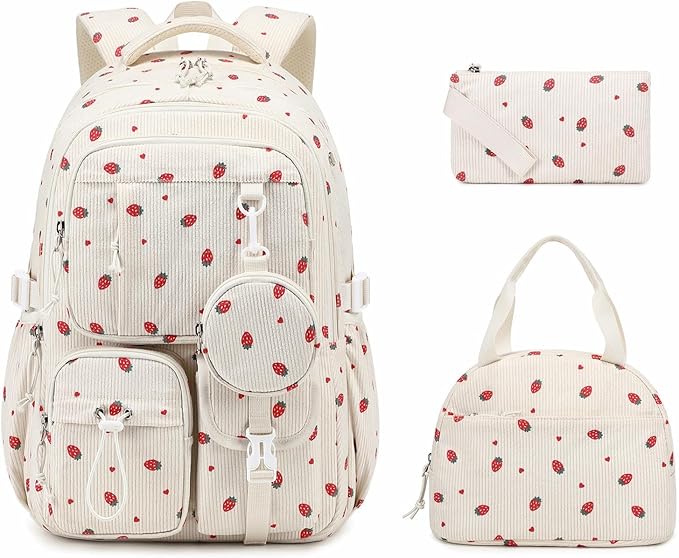 MOONBABY Girls Backpack, Kids Backpack for Girls, School bag for Primary Elementary Teenage, Middle School Students Bookbag
