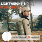 Overmont Portable High-Back Camping Chair - 440LBS Support Oversized Lightweight Folding Backpacking Chair for Adults - Compact with Detachable Pillow for Outdoor Travel Hiking Beach Fishing