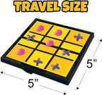 Gamie Magnetic Board Travel Games for Kids, Includes 12 Retro Fun Games - 5" Compact Design, Individually Boxed Travel Essentials for Kids Road Trip/Airplane/Camping, Stocking Stuffers for All Ages