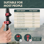 GPTCAMP Walking Sticks,Trekking Poles Collapsible Hiking Poles,Lightweight Folding Travel Walking Pole for Men Women,2pc Adjustable Hiking Stick with EVA Foam Grips for Backpacking