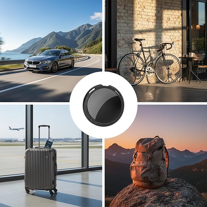 Car Tracker Compatible with Apple Find My(iOS Only)Mini Item GPS Tracking Device with Hidden Magnetic Case Anti Theft Locator No Subscription Global Network Waterproof for Vehicles Trucks Fleet Assets