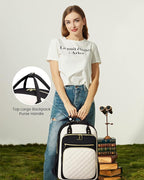 LOVEVOOK Laptop Backpack, Unisex, D-black-beige, 19 x 13.3 x 7.9 in, 1.9 lbs, 30L capacity, 18 pockets, ergonomic shoulder straps, thick EVA foam laptop protection