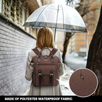 LOVEVOOK Laptop Backpack for Women Work Teacher Backpack, Business Computer Bag Doctor Nurse Bags, College Backpack Purse Laptop Bag, Waterproof Anti-theft Large Travel Back Pack, 17 Inch, Coffee