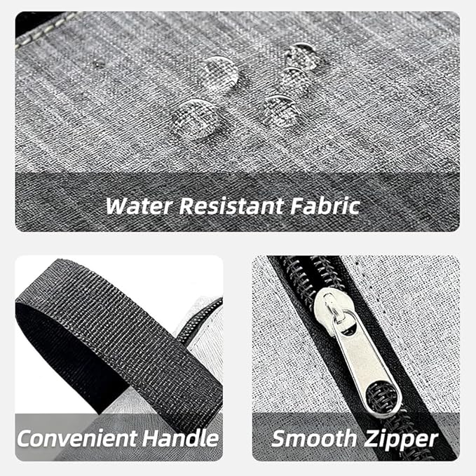 DSYSC Travel Toiletry Bag for Women Men, Small Makeup Bag, Water-Resistant Cosmetic Bag, Cosmetic Pouch, Traveling Dopp Kit, Travel Essentials Accessories (Black)