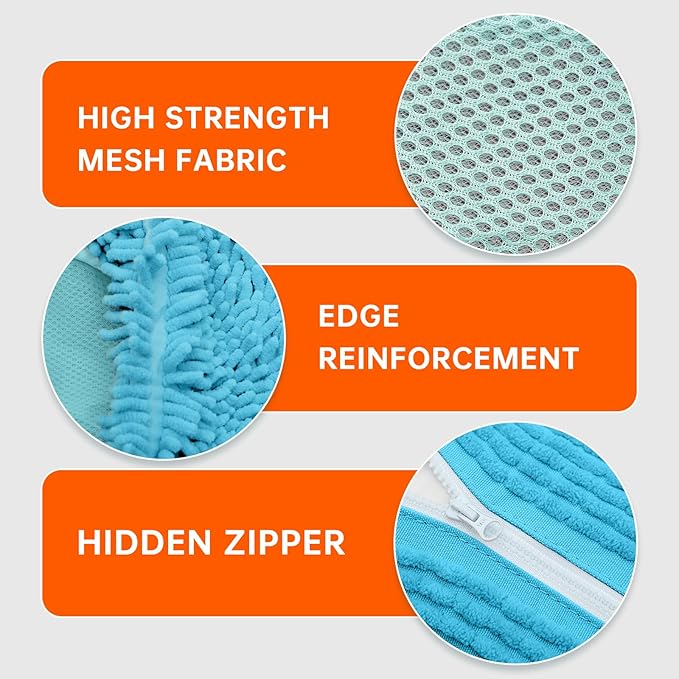 1PCS Shoes Washing Machine Bags, Laundry Shoe Bag for Washer and Dryer, Reusable and Durable Zipper Sneaker Shoe Washing Bag, Tennis Shoes Cleaning Bag for All Shoe Types (Blue)