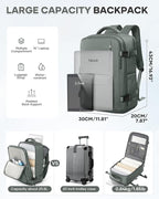 Large Travel Backpack for Women Men Airplanes Carry On Laptop Waterproof Hiking Backpack Person Item Flight Approved Outdoor Sports Rucksack Casual DaypackMochila De Viaje Gym traveling bag Green