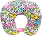SANRIO Hello Kitty Neck Pillow and Blanket Set - Bundle Hello Kitty Boba Travel Neck Pillow, Hello Kitty Fleece Blanket, Stickers, More | Hello Kitty Travel Accessories
