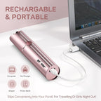 Facial Hair Removal for Women, Electric Painless Rechargeable Facial Hair Remover for Face, Lip, Chin with 2 x Replacement Heads