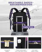 LOVEVOOK Travel Backpack for Women, 40L Carry On Backpack for Airplanes, Personal Item Bag for Airlines Fits 17 inch Laptop, TSA Approved Luggage with 3 Packing Cubes,Waterproof Weekender Gym Backpack