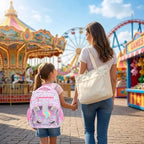 RHCPFOVR Kids Backpack for Girls - Unicorn Girls Backpack Ages 5-8, 15 Inch School Bookbag for Kindergarten Elementary School 1st 2nd Grade