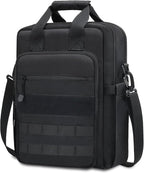 Jetviivid Tactical Messenger Bag for Men, 13''-14'' Laptop Shoulder Bag, Vertical Crossbody Bag Computer Work Sling Bag for 12.9'' Tablet Carrying Case MOLLE Briefcase