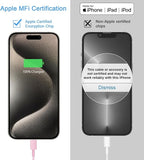 iPhone 17 16 15 Charger Fast Charging 3+3Pack 20W USB C Wall Charger with 10FT Fast Charging Cable Compatible with iPhone 17/17 Air/17 Pro/17 Pro Max/iPhone 16/15 Series, iPad Pro/AirPods -Pink