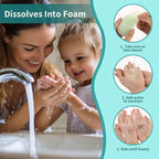 300 Paper Soap Sheets for Travel - 6packs Travel Size Foaming Hand Soap Sheets Refills with 1 Portable Box for Hand Washing Disposable Scented Mini Flakes Traveling Camping Hiking Essentials