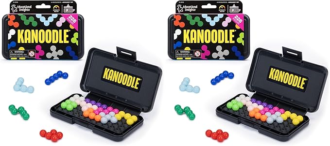 Educational Insights Kanoodle - 3D Brain Teaser Puzzles for Kids, Spatial Puzzle Games for Adults, Teens and Kids, Problem Solving Toys and Logic Puzzles, Single Player Games (Pack of 2)