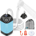 B013 Portable Shower Pump for Camping – 7800mAh Long-Lasting & Quiet Outdoor Shower with LED Display, IPX8 Waterproof Outdoor Shower for Pet Bath, Car Wash & RV