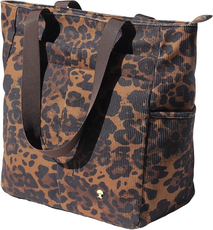 ESVAN Original Floral Tote Bag Large Shoulder Bag with Multi Pockets for Gym Travel Beach Daily Bags