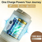 Portable Coffee Maker with Electric Grinder, Travel Coffee Maker, Portable Battery Pour Over Set, Rechargeable Cordless Coffee Mini Maker with Insulated Mug for Travel, Camping, Car