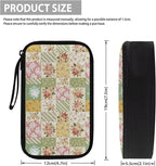 Floral Patchwork Electronic Organizer Portable Cable Organizer Bag Electronics Organizer Travel Case fits Phone Power Bank SD Card Tech Accessory Large Storage Bag
