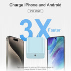 iPhone 17 16 15 Charger Fast Charging 3+3Pack Type C Charger USB C Chargers Block with 10FT Cable for iPhone Air/17/17 Plus/17 Pro/17 Pro Max/16/16 Plus/16 Pro/16 Pro Max/15/15 Pro Max/iPad Pro (Blue)