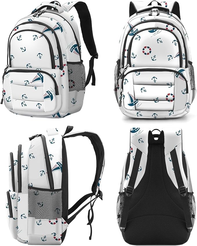 rickyh style School Backpack Travel Bag for Men & Women Lightweight College Back Pack with Laptop Compartmen