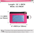 CHENSPRX Minimalist RFID Blocking Small Wallet with ID Window,WaterResistant Zip Id Case Wallet with Lanyard Keychain for Cards,Cash,Travel,Women,Men