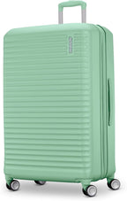 American Tourister Stratum 3.0 Large 28-Inch Spinner, Airline Approved, Durable Hardside Luggage, Expands 1.5", RightHeight™ Adjustable Handle, Surrel Green