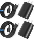 Super Fast Charger Type C, 25W USB C Wall Charger Fast Charging for Samsung Galaxy S26 Ultra/S26/S26+/S25 Ultra/S25/24 Ultra/S24/S23 Ultra/S22 Ultra with 12FT Long Android Type C Charger Cable 2Pack