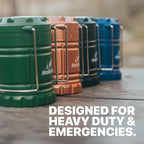 MalloMe Camping Lantern Red Purple 2 Pack Lanterns for Power Outages, Camping Lights for Tent Hanging, Camp Light Tent Lamp Emergency Battery Powered LED Lantern (Rechargeable Batteries Not Included)