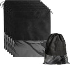 6 Pack Shoe Bags for Tall Boot Knee Travel High Boot Storage Organizers Bag -15.7‘’ X 19.6‘’, Black