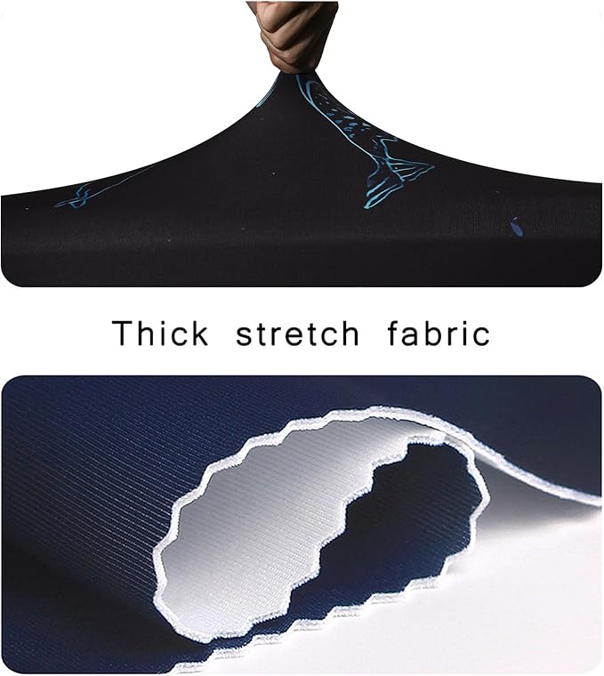 WUJIAONIAO Travel Luggage Cover Baggage Suitcase Cover Protector Skins 18-32 Inch (dolphin, S (for 18-20 inch luggage))