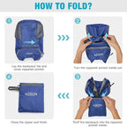 G4Free Lightweight Packable Hiking Backpack for Men Women Small Hiking Daypacks Foldable Shoulder Pack Casual Outdoor Bag 11L