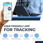 Magnetic Tiny GPS Tracker for Vehicles - 1 Month Rechargeable Battery, Small Hidden Real-Time Tracking Device - Waterproof GPS for Cars, Trucks & Assets - Subscription Required