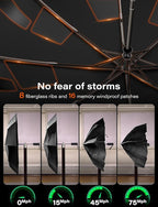 TAZENI Auto-Tidy Travel Umbrella for Rain Auto Open/Close Compact Small Windproof Umbrella Strong & Light Sun Rain Umbrellas Large Long-lasting Easy Use Travel Essential for 2 Men Women Gift Black