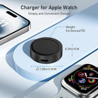 Elebase for 5W Apple Watch 11 USB C Charger,Magnetic USBC Apple Watch Charging Adapter,Wireless iWatch Charger Dock Type C & iPhone Power Port for i Watch Series 10 9 8 7 6 Ultra SE 3,42/46/44mm,Tesla