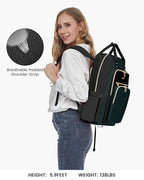 LOVEVOOK Laptop Backpack Purse for Women, 15.6" Laptop Bag for Travel with USB Port, Water Resistant Lightweight Daypacks for College Work Business, Nurse Teacher Computer Backpacks