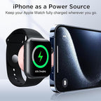 2025 Upgrade for Apple Watch Charger,Magnetic Portable USB C & USB A Fast Wireless Charging Travel iWatch Charger for iWatch Ultra2/Ultra/SE2/SE Series 10/9/8/7/6/5/4/3/2/1